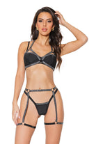 Coquette 23318 - Harness Bra & Garter Panty