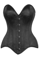 Daisy TD-165 Black Satin Steel Boned Overbust Corset