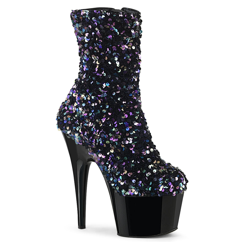 Pleaser Adore-1042SQ Sequin Ankle Boot