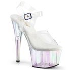 Pleaser Adore-708HT Ankle Strap Sandal W/Tinted Bottom