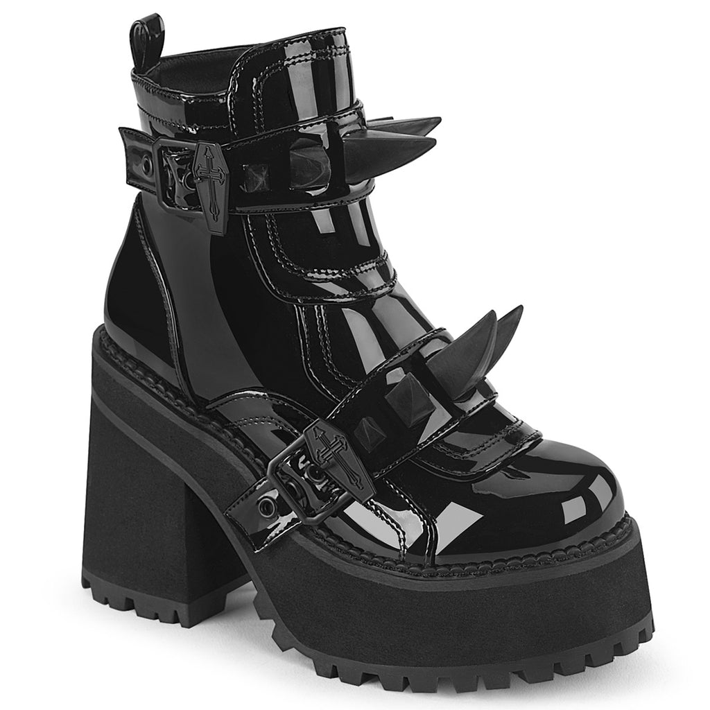 Demonia Assault-72 Cleated Platform Ankle Boot
