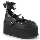 Demonia Damned-56 Dual Buckle Strap Maryjane Shoe