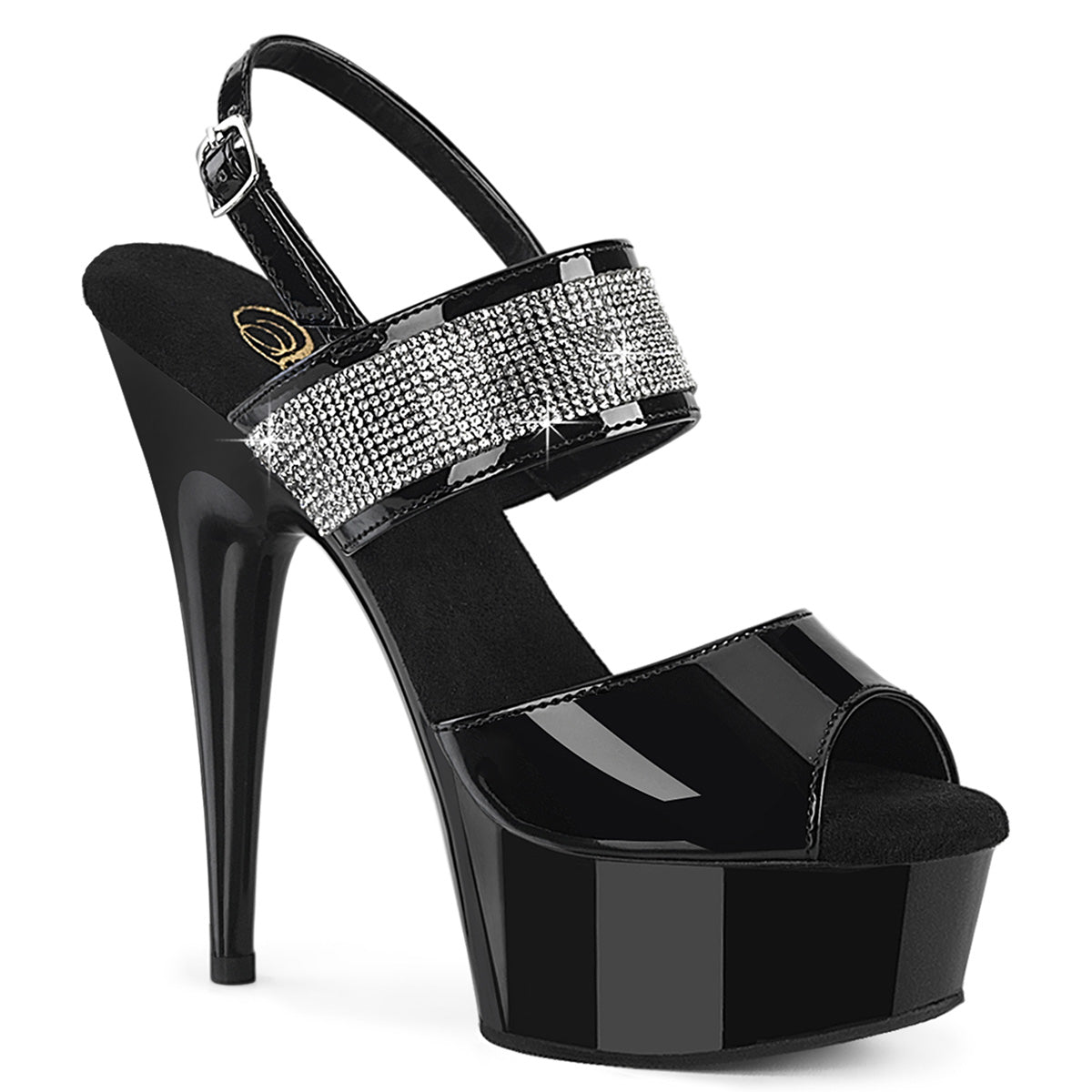 Pleaser Delight-639 Sling Back Ankle Strap Sandal