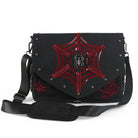 Demonia HB-662 Canvas Messenger Bag W/Spider Design