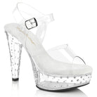 Pleaser Martini-508SDT Ankle Strap Sandal W/Rhinestones