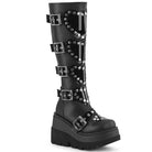 Demonia Shaker-210 Platform Knee High Boot