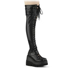 Demonia Shaker-325 Stretch Thigh High Boot