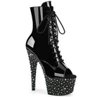 Pleaser Stardance-1021 Platform Peep Toe Ankle Boot