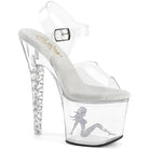 Pleaser Unicorn-708TGRS Trucker Girl Silhouette Sandal