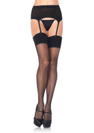 Leg Avenue  Spandex Sheer Garter Belt And Stocking Set  1925