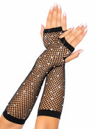 Leg Avenue 2037 Rhinestone Fishnet Arm Gloves