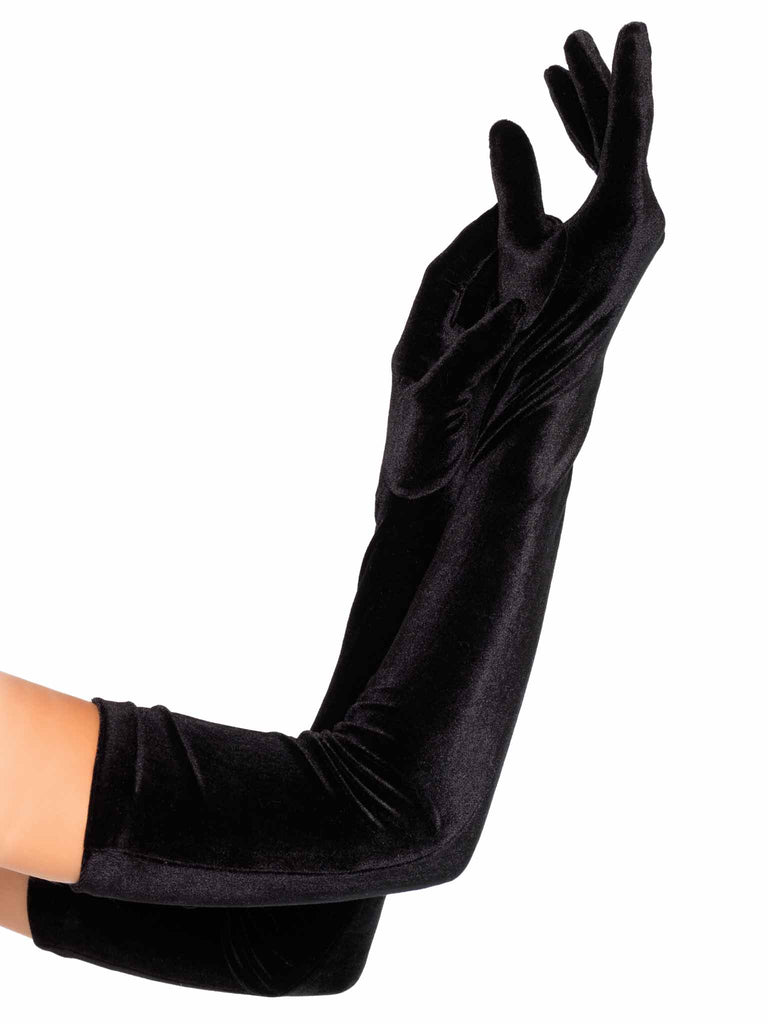 Leg Avenue 2052 Velvet Opera Length Gloves