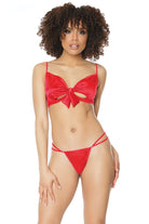 Coquette 21303 Silk Bow Bra And Panty Set