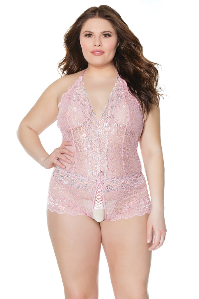 Coquette 21510 Pink Lace Teddy