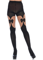 Leg Avenue  Opaque Illusion Garter Belt Tights  7732