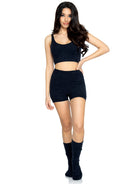 Leg Avenue  Cozy Knit Cropped Tank Set  81624