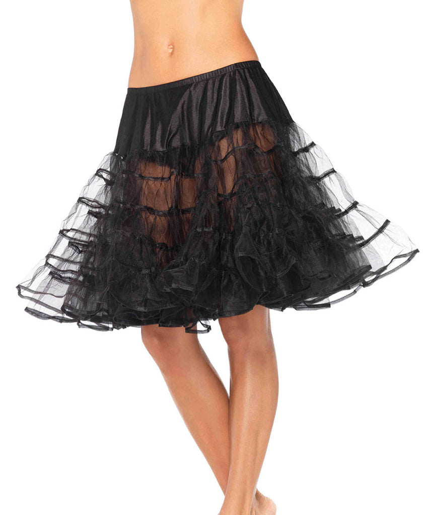 Leg Avenue 83043 Mid-Length Petticoat O/S Black