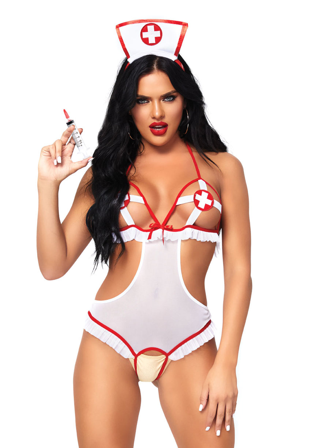 Leg Avenue  2 Pc Naughty Nurse Set  87051