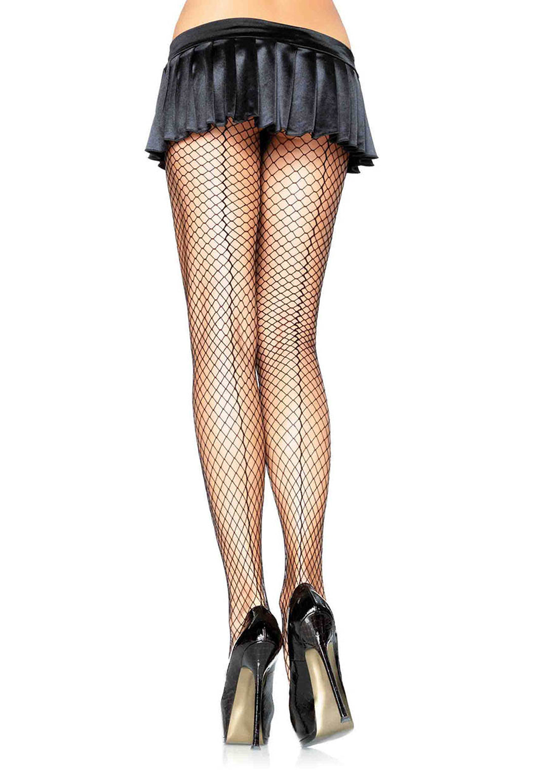 Leg Avenue  Lycra Industrial Net Pantyhose W/ Seam Back  9076