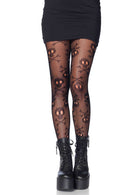 Leg Avenue  Pirate Booty Skull Net Pantyhose  9986