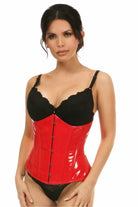 Daisy Red Patent Underbust Corset LV-1218