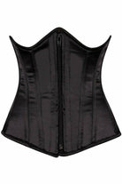 Daisy Black Satin Underbust Steel Boned Corset TD-511