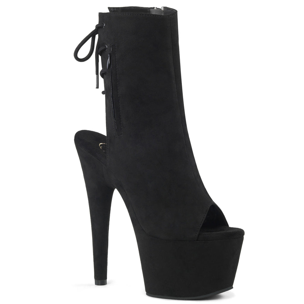 Pleaser Adore-1018FS Faux Suede Lace Up Ankle Boot