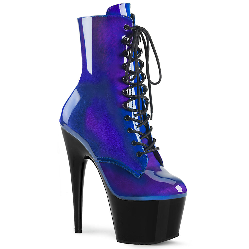 Pleaser Adore-1020SHG Lace-Up Front Ankle Boot