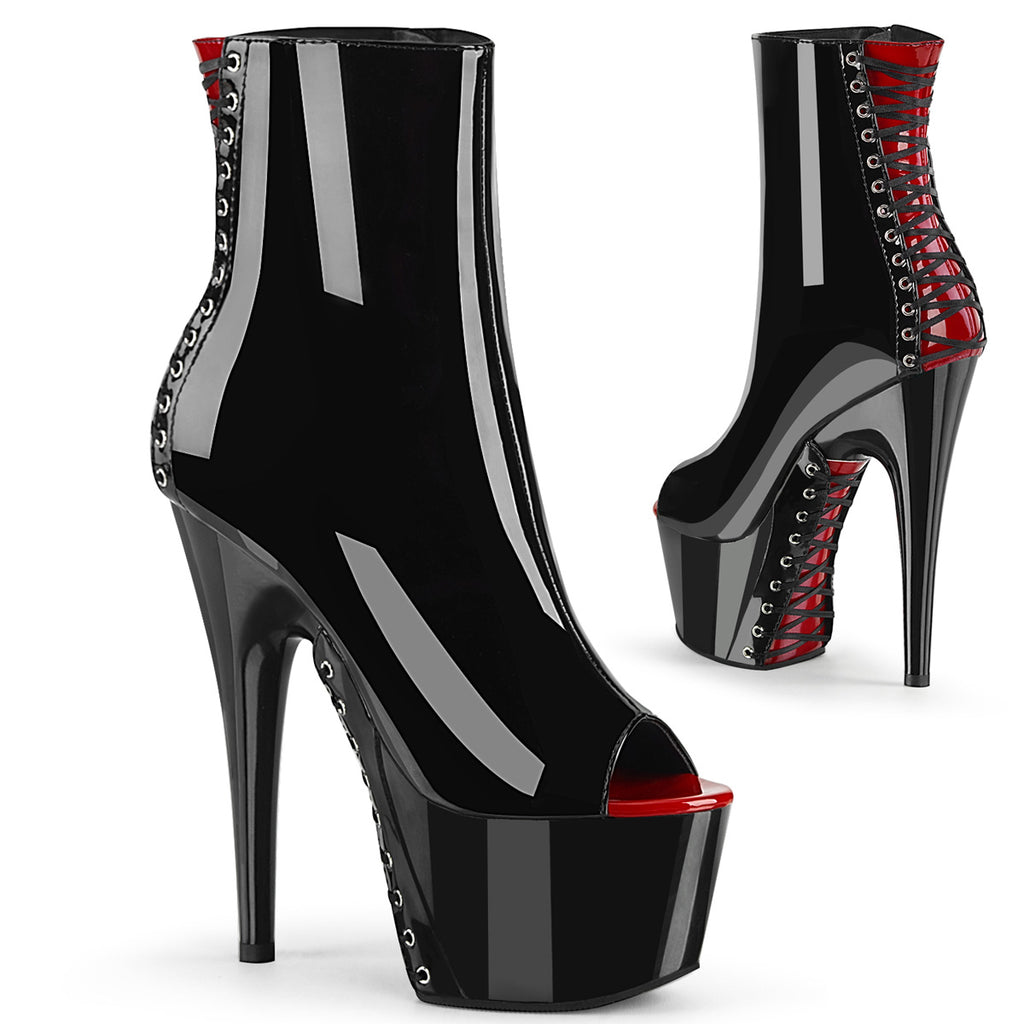 Pleaser Adore-1025 Peep Toe Ankle Boot