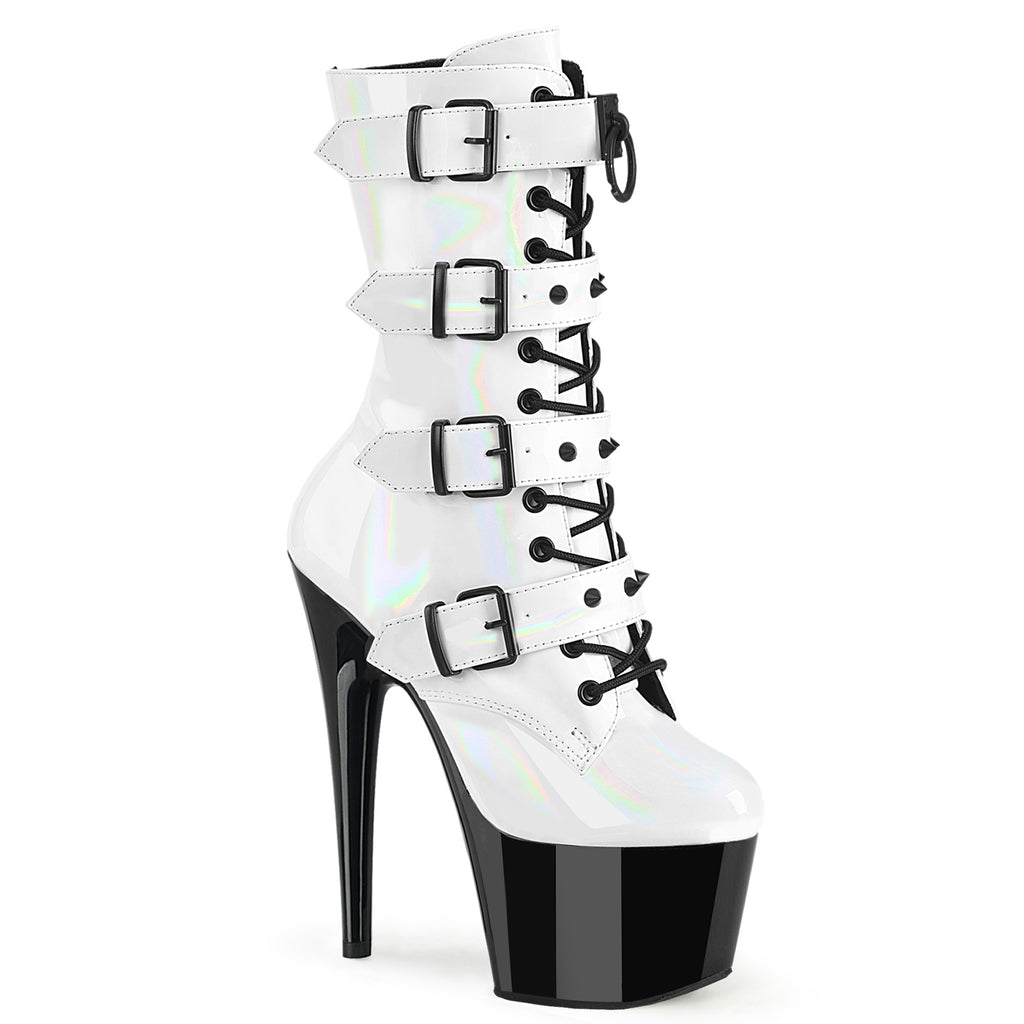 Pleaser Adore-1046TT Platform Two Tone Ankle Boot