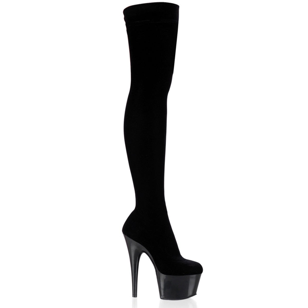 Pleaser Adore-3002 Velvet Platform Thigh Boot