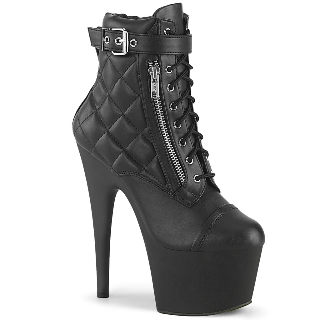 Pleaser Adore-700-05 Platform Lace-Up Front Ankle Boot