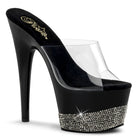 Pleaser Adore-701-3 Rhinestone Encrusted Platform Slide