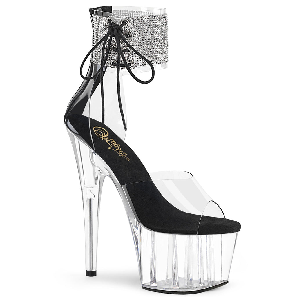 Pleaser Adore-724RS Embellished Ankle Cuff Sandal