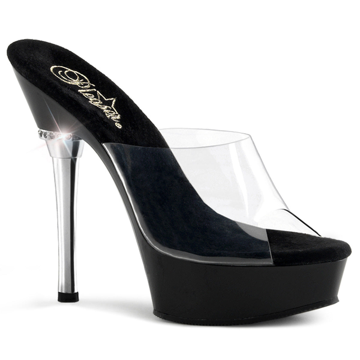 Pleaser Allure-601 Stiletto Heel Platform Slide