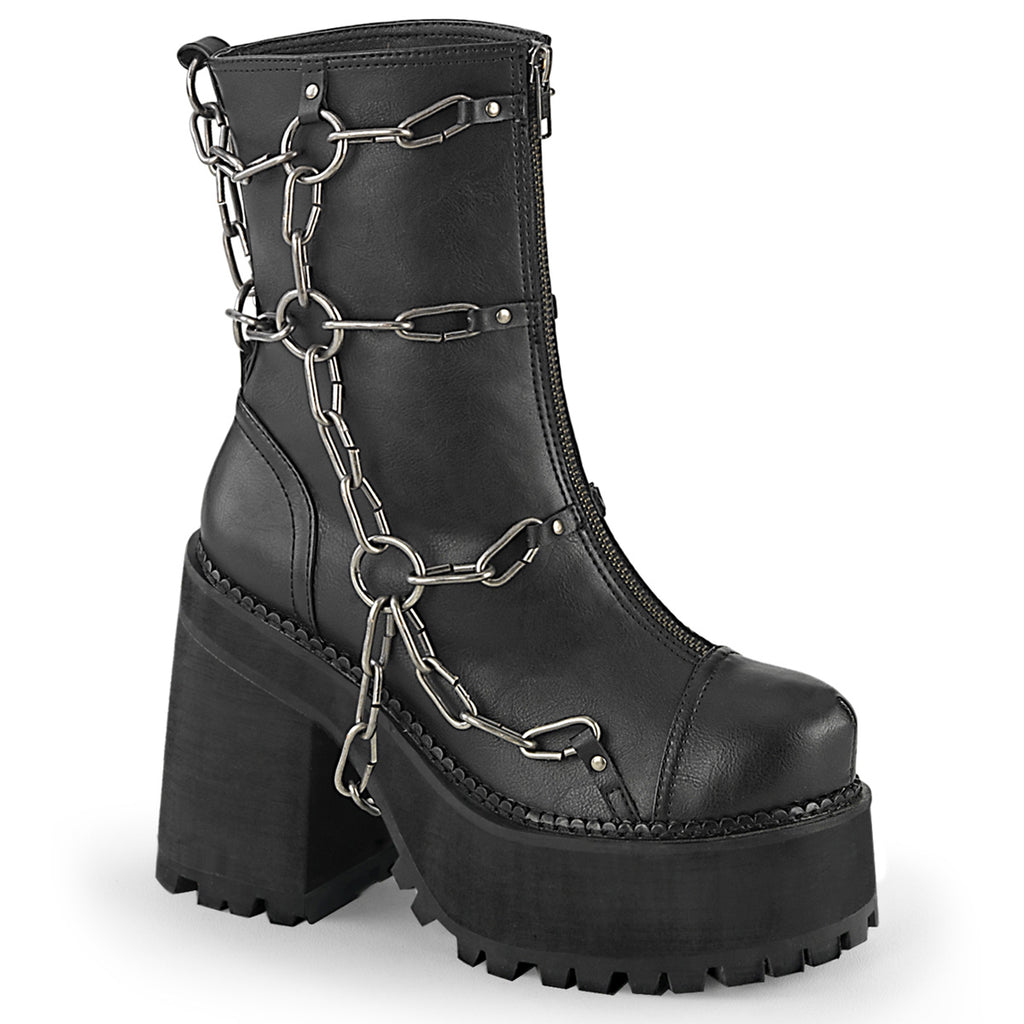 Demonia Assault-66 Cleated Platform Ankle Boot