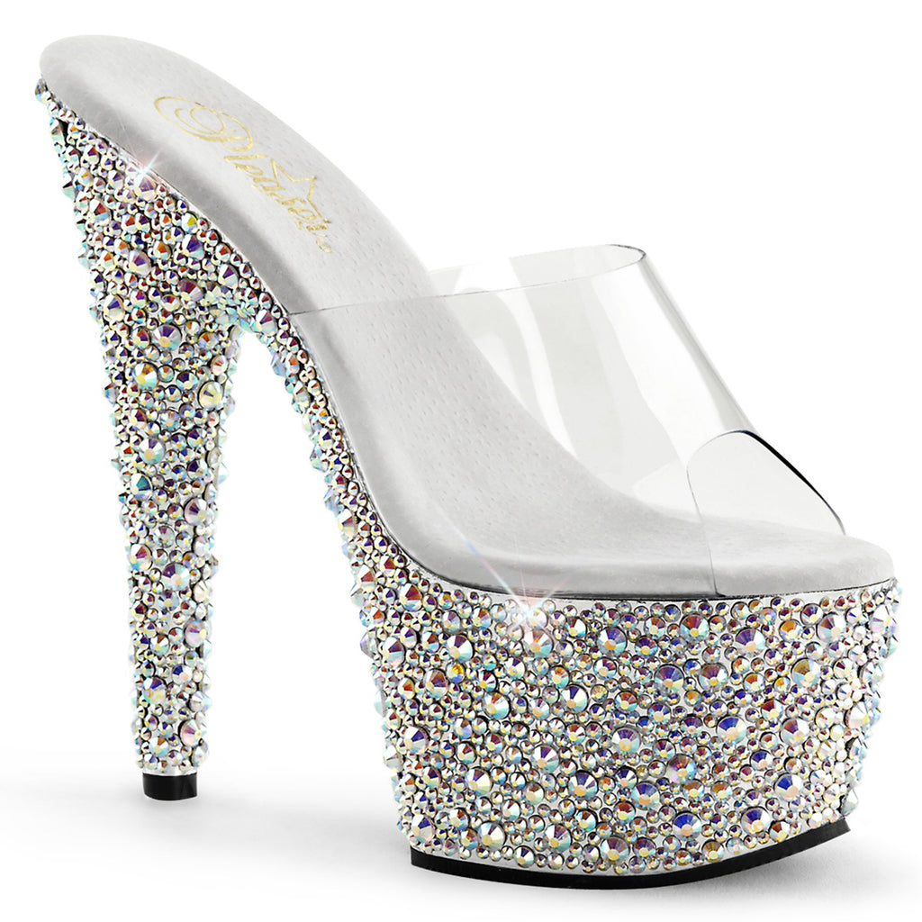 Pleaser Stripper Shoes Bejeweled-701MS Rhinestone Slide