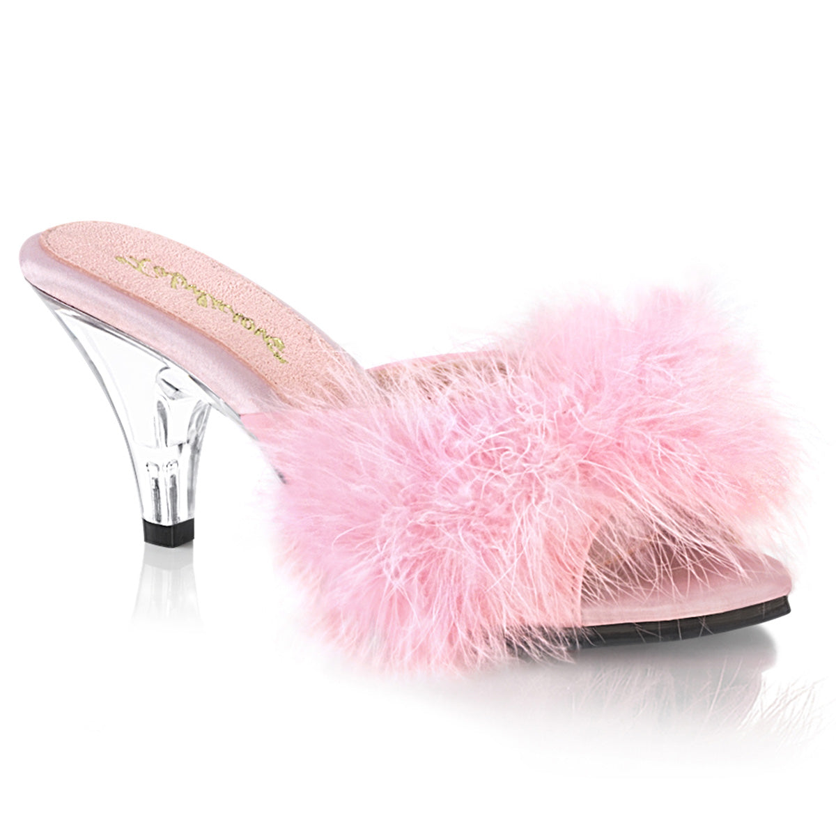 Pleaser Belle-301F Marabou Slipper