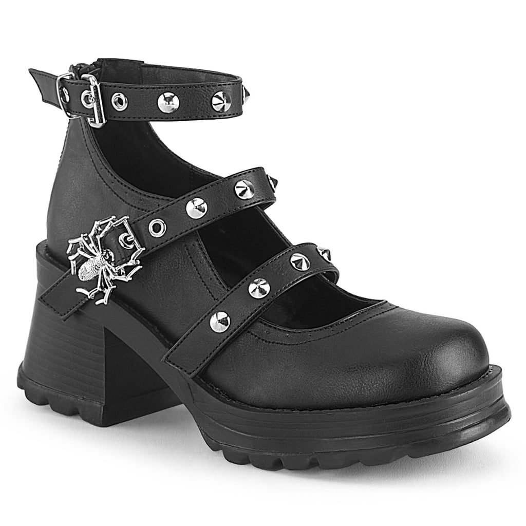 Demonia Bratty-30 Chunky Heel Platform Maryjane Shoe