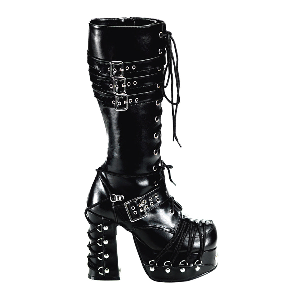 Demonia Charade-206 Goth Punk Lolita Corset Style Knee Boot