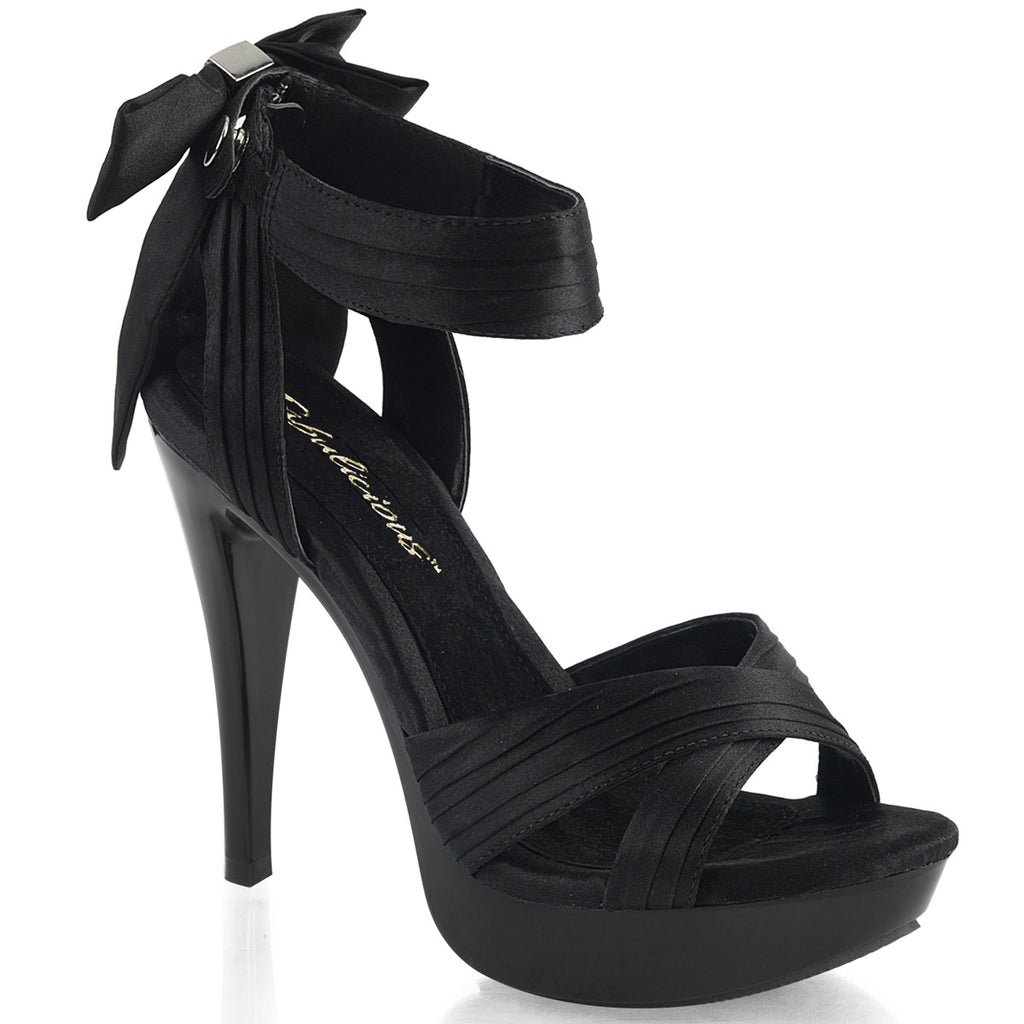 Pleaser Cocktail-568 Criss Cross Pleated Straps Sandals