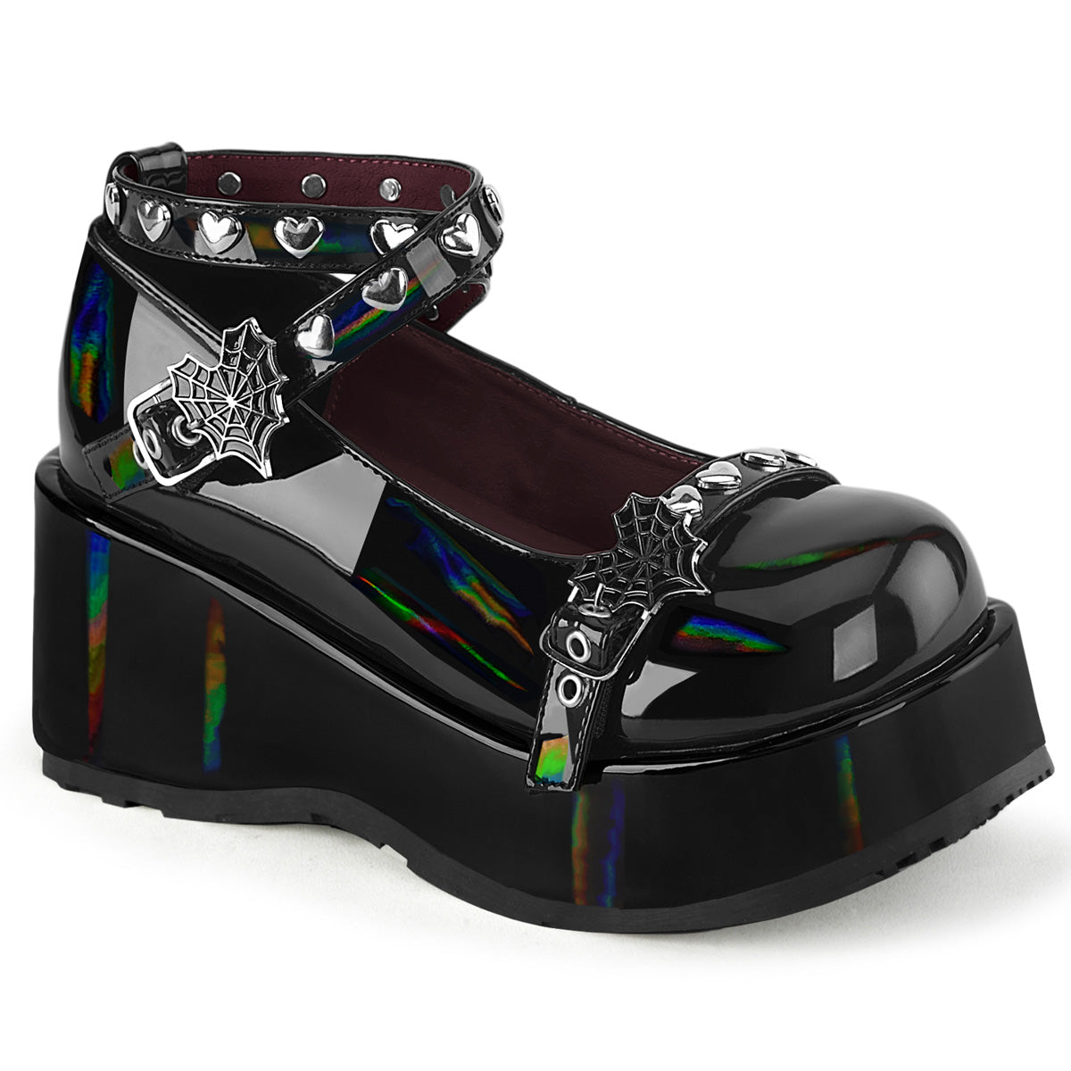 Demonia Cubby-25 Platform Wrap Around Ankle Strap