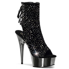 Pleaser Delight-1018RS Open Toe/ Back Sexy Ankle Boots