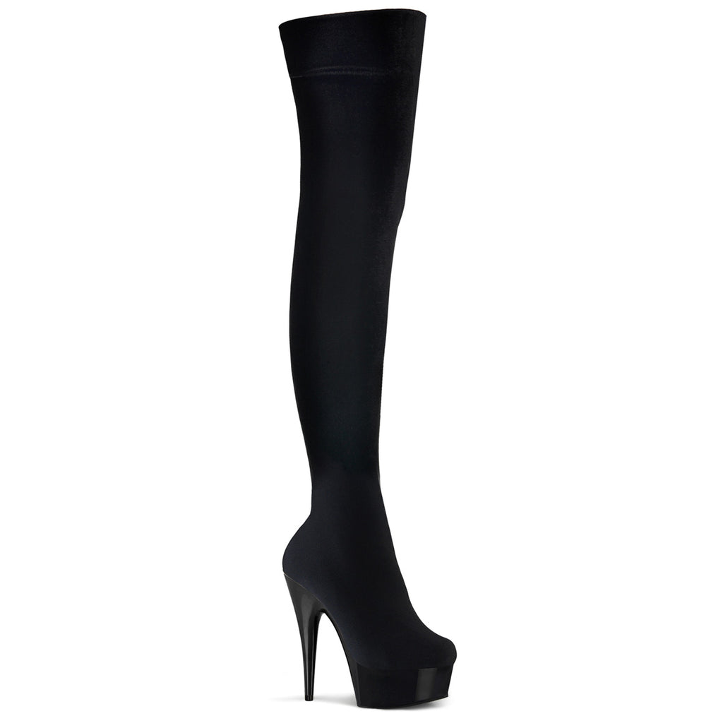 Pleaser Delight-3002 Stretch Thigh High Boot