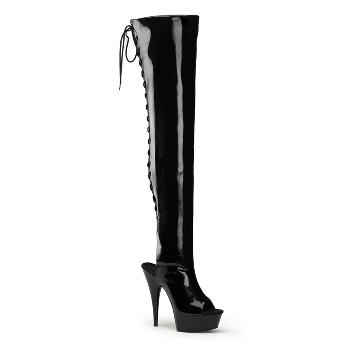 Pleaser Delight-3017 Platform Sexy Thigh High Boot