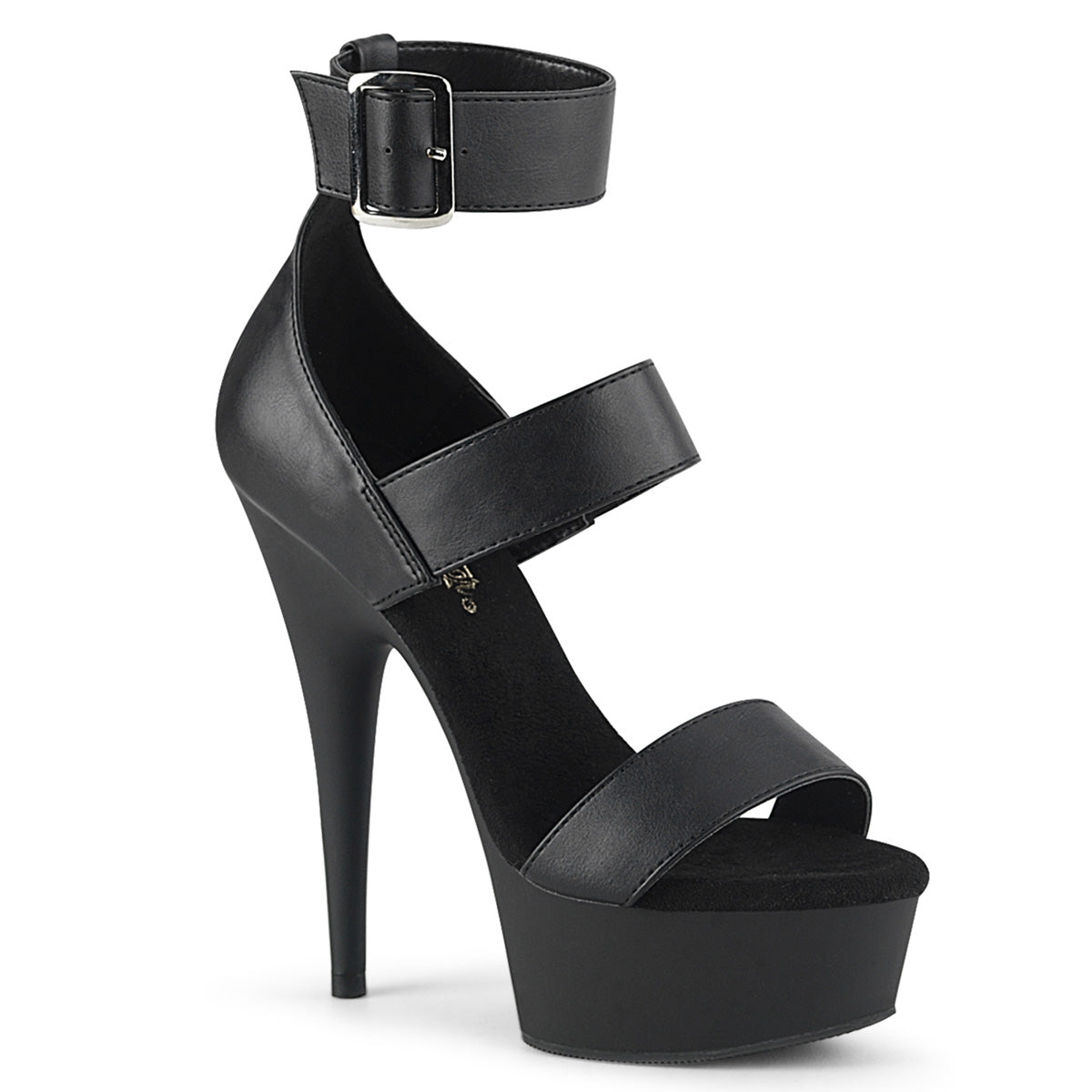 Pleaser Delight-629 Triple Band Ankle Strap Sandal