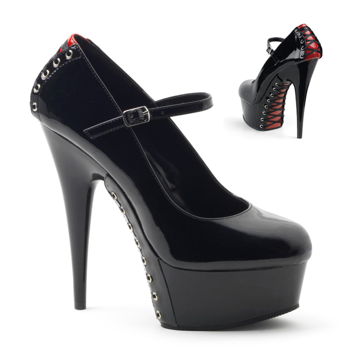 Pleaser Delight-687FH Corset Style Platforms