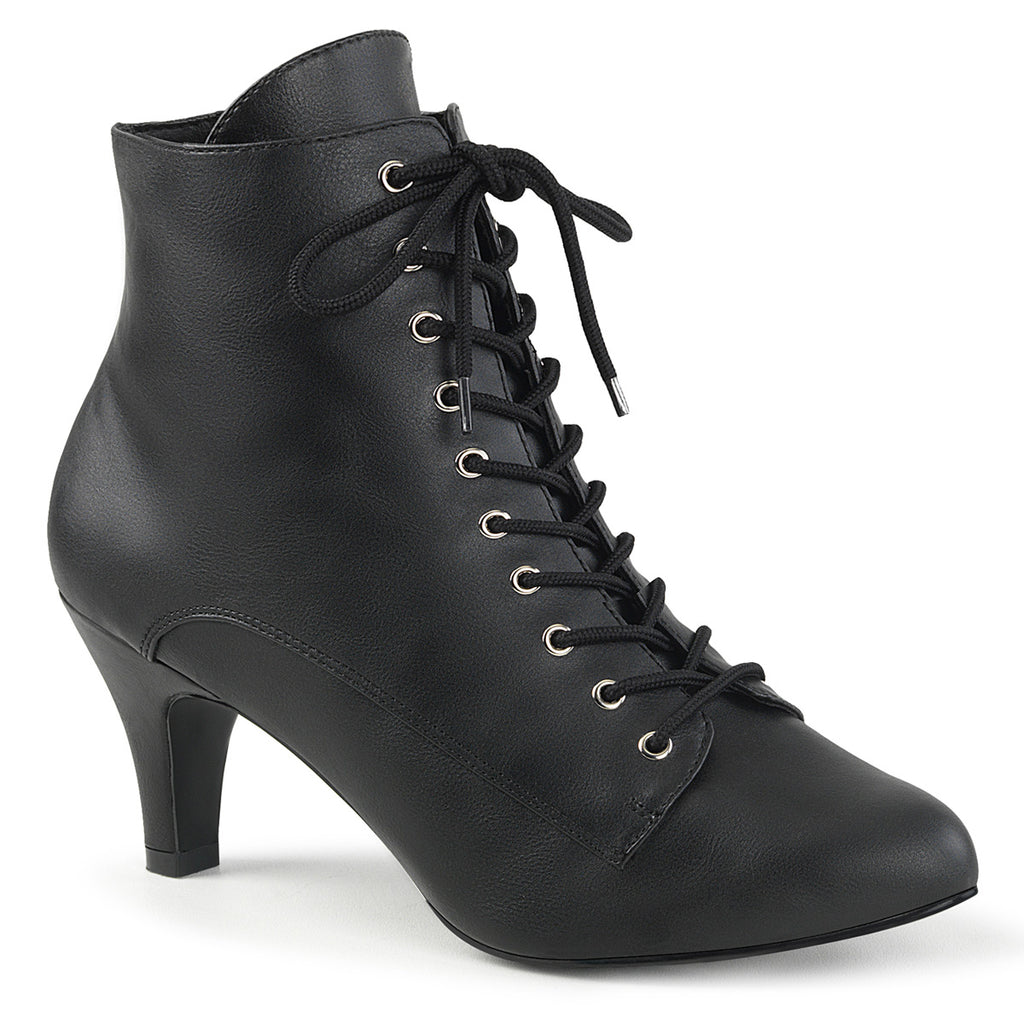 Pleaser Divine-1020 Lace Up Front Ankle Boot