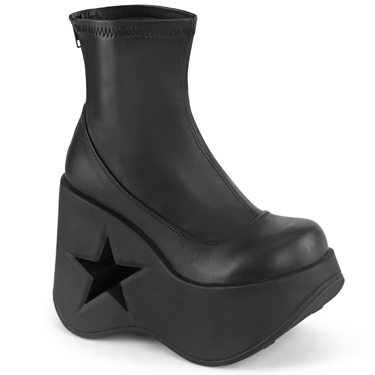 Demonia Dynamite-100 Platform Wedge Ankle Boot