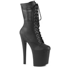 Pleaser Enchant-1040PK Peep Toe Lace-Up Front Ankle Boot